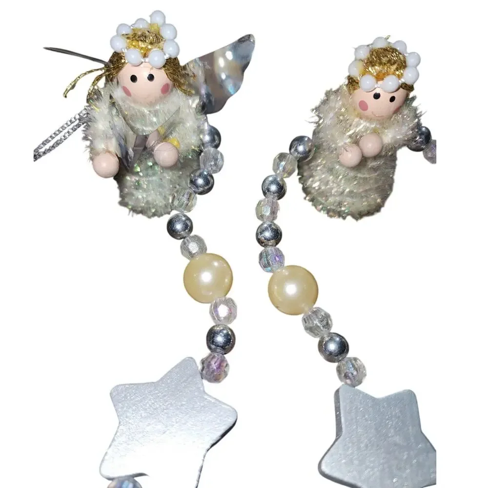 Avon Christmas Angel and star garland vintage 6 ft
